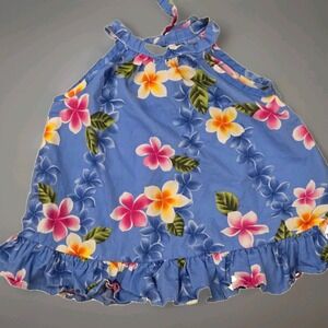 RJC Baby Girl's Cute Plumeria Halter‎ Ruffle Hawaiian, 12 Months